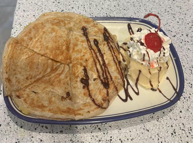 D3. Durian Pancake with Ice Cream