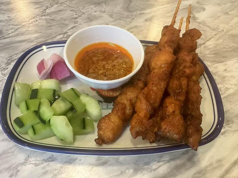 A5. Pandan Leaf Satay Chicken